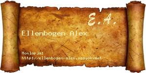 Ellenbogen Alex névjegykártya