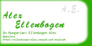 alex ellenbogen business card